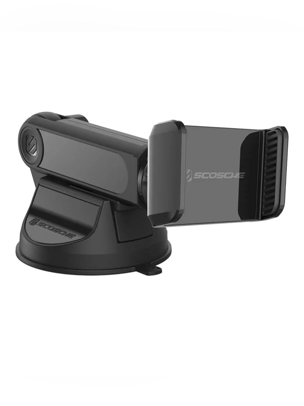Scosche Solid Black Extendo Mount Car Phone Holder For Windshield or Dashboard
